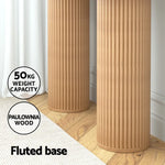 Artiss Console Table Oval 115CM Pine Blake - Furniture > Living Room > Side Tables