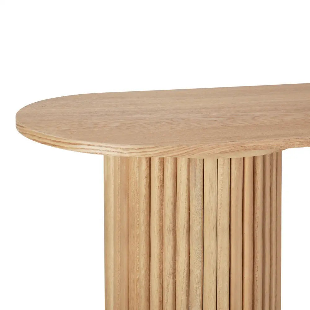 Artiss Console Table Oval 115CM Pine Blake - Furniture > Living Room > Side Tables