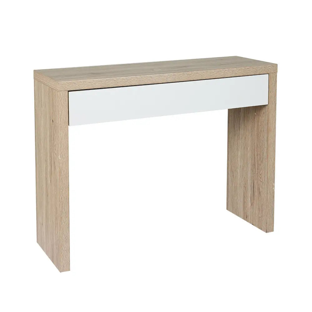 Artiss Console Table Storage Drawer Jory White Pine - Furniture > Living Room