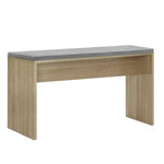 Artiss Dining Bench NATU Upholstery Seat Stool Chair Cushion Kitchen Furniture Oak 90cm - Furniture > Dining