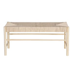 Artiss Dining Bench Paper Rope Seat Stool Chair Wooden Furniture Natural 100cm - Furniture > Dining