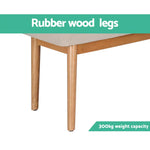 Artiss Dining Bench Upholstery Seat Wooden Chair 106cm - Furniture > Dining > Kitchen & Dining Chairs