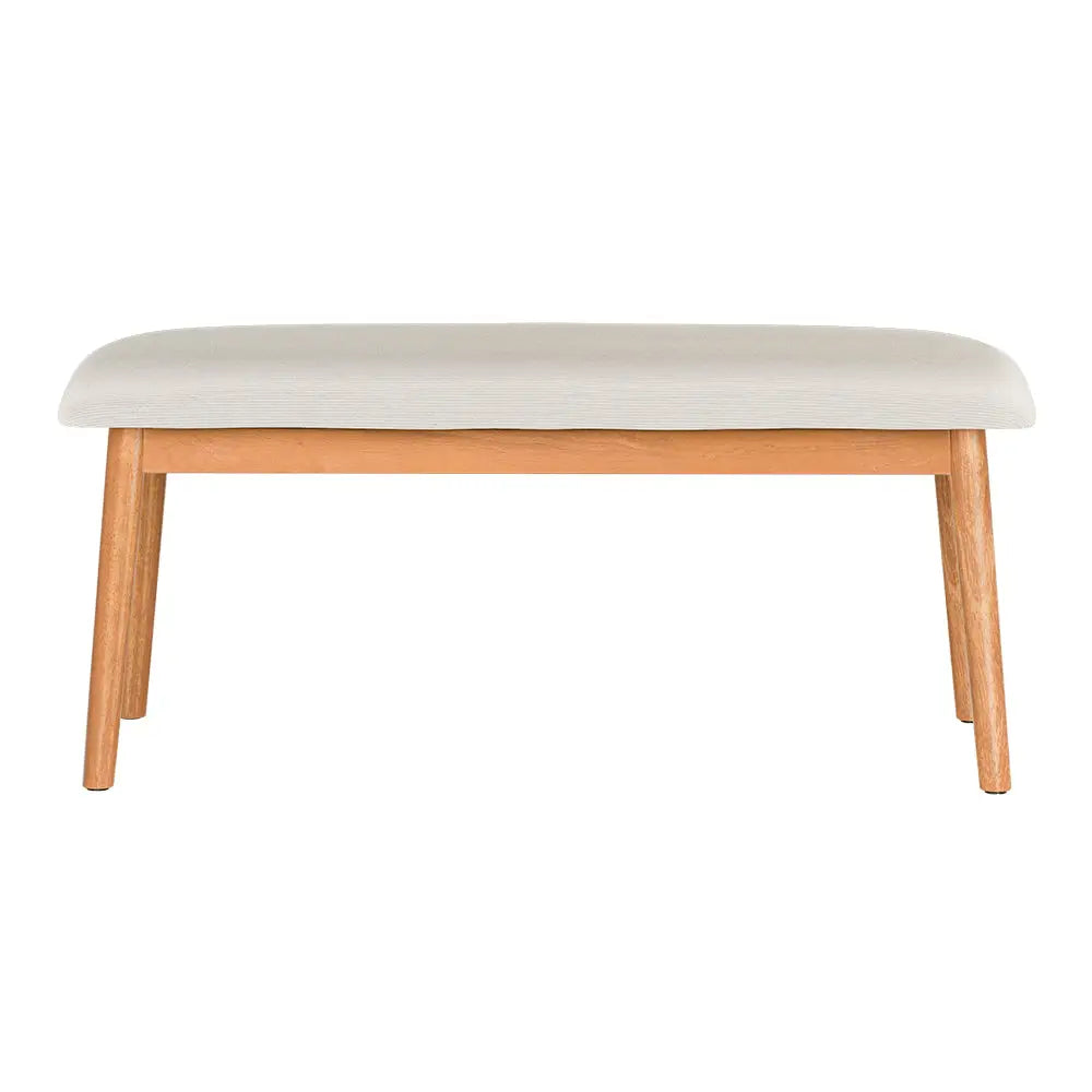 Artiss Dining Bench Upholstery Seat Wooden Chair 106cm - Furniture > Dining > Kitchen & Dining Chairs