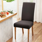 Artiss Dining Chair Covers 4x Slipcovers Spandex Stretch Banquet Party Dark Grey - Furniture > Dining > Dining Set