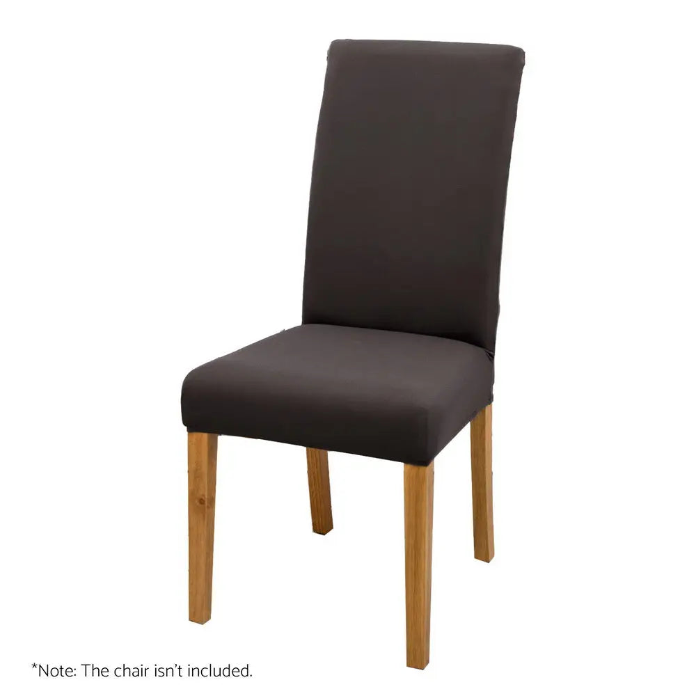 Artiss Dining Chair Covers 6x Slipcovers Spandex Stretch Banquet Party Dark Grey - Furniture > Dining > Dining Set