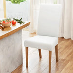 Artiss Dining Chair Covers 6x Slipcovers Spandex Stretch Banquet Wedding White - Furniture > Dining > Dining Set