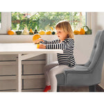 Artiss Dining Chair Set of 2 Velvet Grey French Cayes - Furniture > Dining