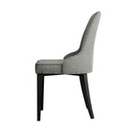 Artiss Dining Chairs Fabric Grey Set of 2 Domus - Furniture > Dining