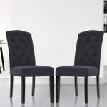 Artiss Dining Chairs Grey Fabric Set of 2 Dansk - Furniture > Dining