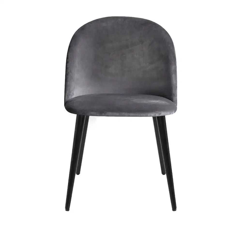 Artiss Dining Chairs Grey Velvet Set of 2 Charles - Furniture > Dining