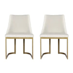 Artiss Dining Chairs Linen Fabric Beige Set Of 2 Balen - Furniture > Dining