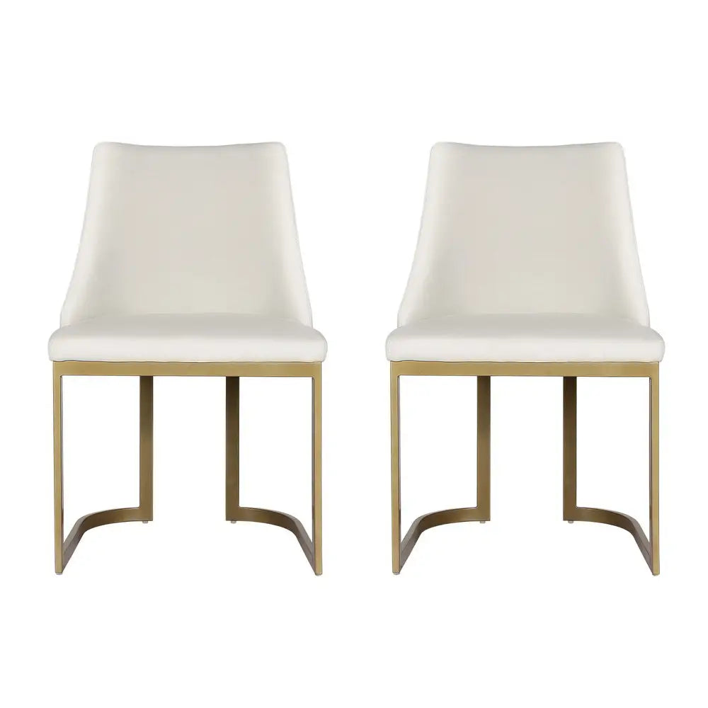 Artiss Dining Chairs Linen Fabric Beige Set Of 2 Balen - Furniture > Dining