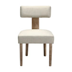 Artiss Dining Chairs Set of 4 Linen Fabric Wooden Beige - Furniture > Dining > Kitchen & Dining Chairs