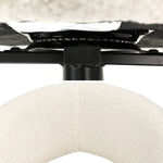 Artiss Dining Chairs Swivel Base Beige Boucle Sherpa Set of 2 - Furniture > Dining