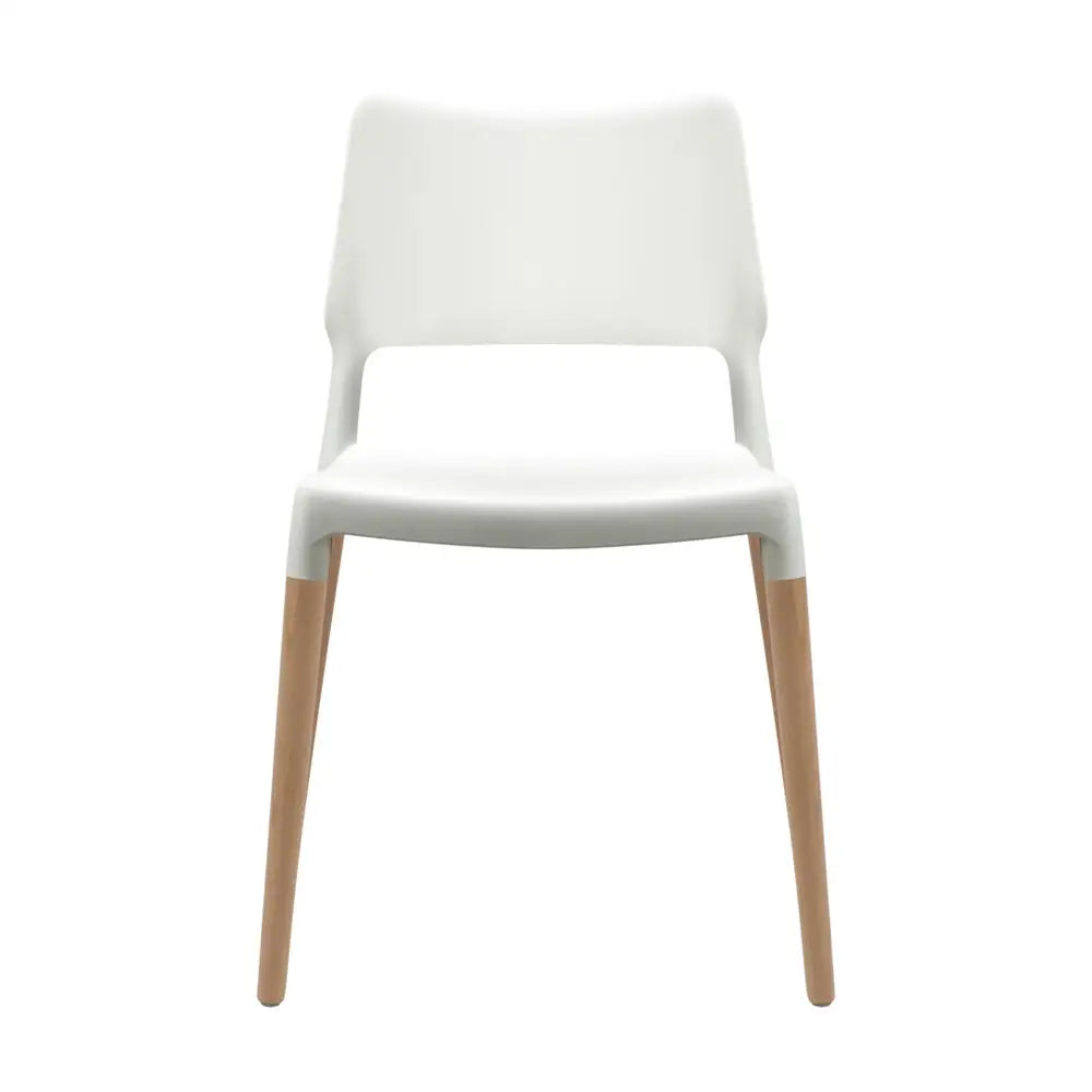 Artiss Dining Chairs White Stackable Set of 4 - Furniture > Dining