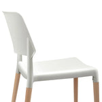 Artiss Dining Chairs White Stackable Set of 4 - Furniture > Dining