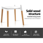 Artiss Dining Chairs White Stackable Set of 4 - Furniture > Dining