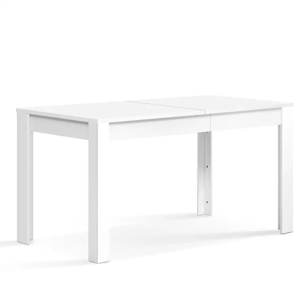 Artiss Dining Table Rectangular 4 Seater 120CM White Natu - Furniture > Dining