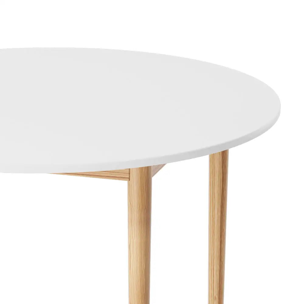 Artiss Dining Table Round White 108CM Diameter Demi - Furniture > Dining