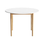 Artiss Dining Table Round White 108CM Diameter Demi - Furniture > Dining