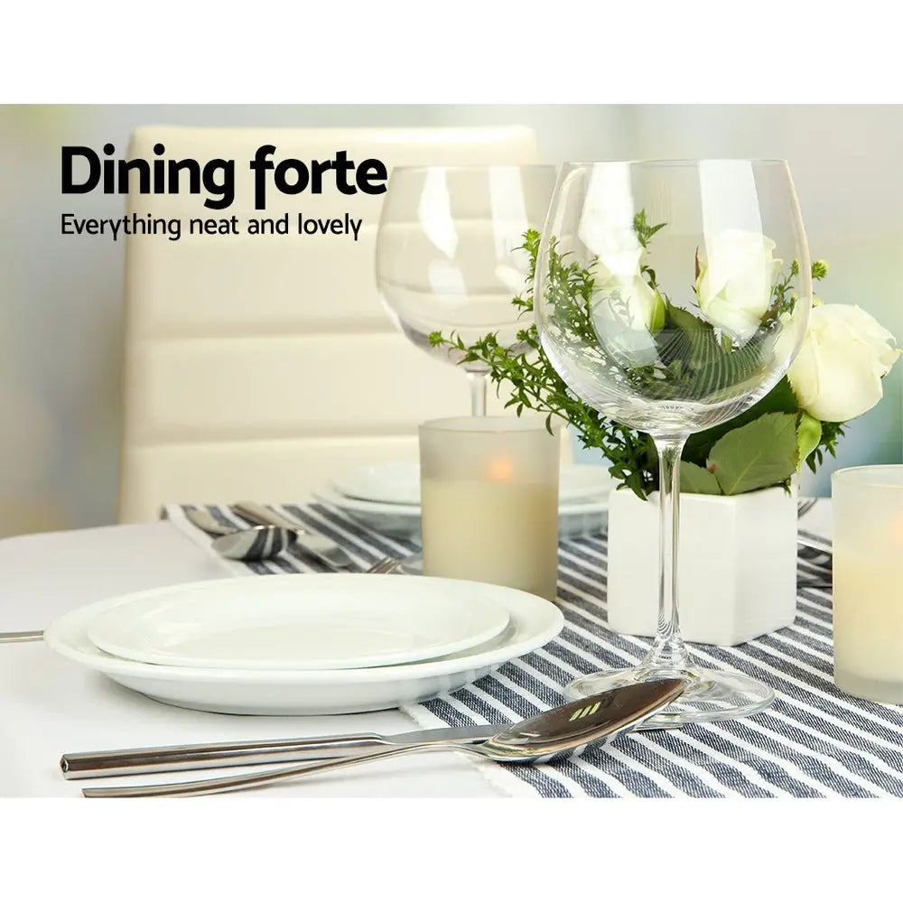 Artiss Dining Table Round White 4 Seater 90CM - Furniture > Dining