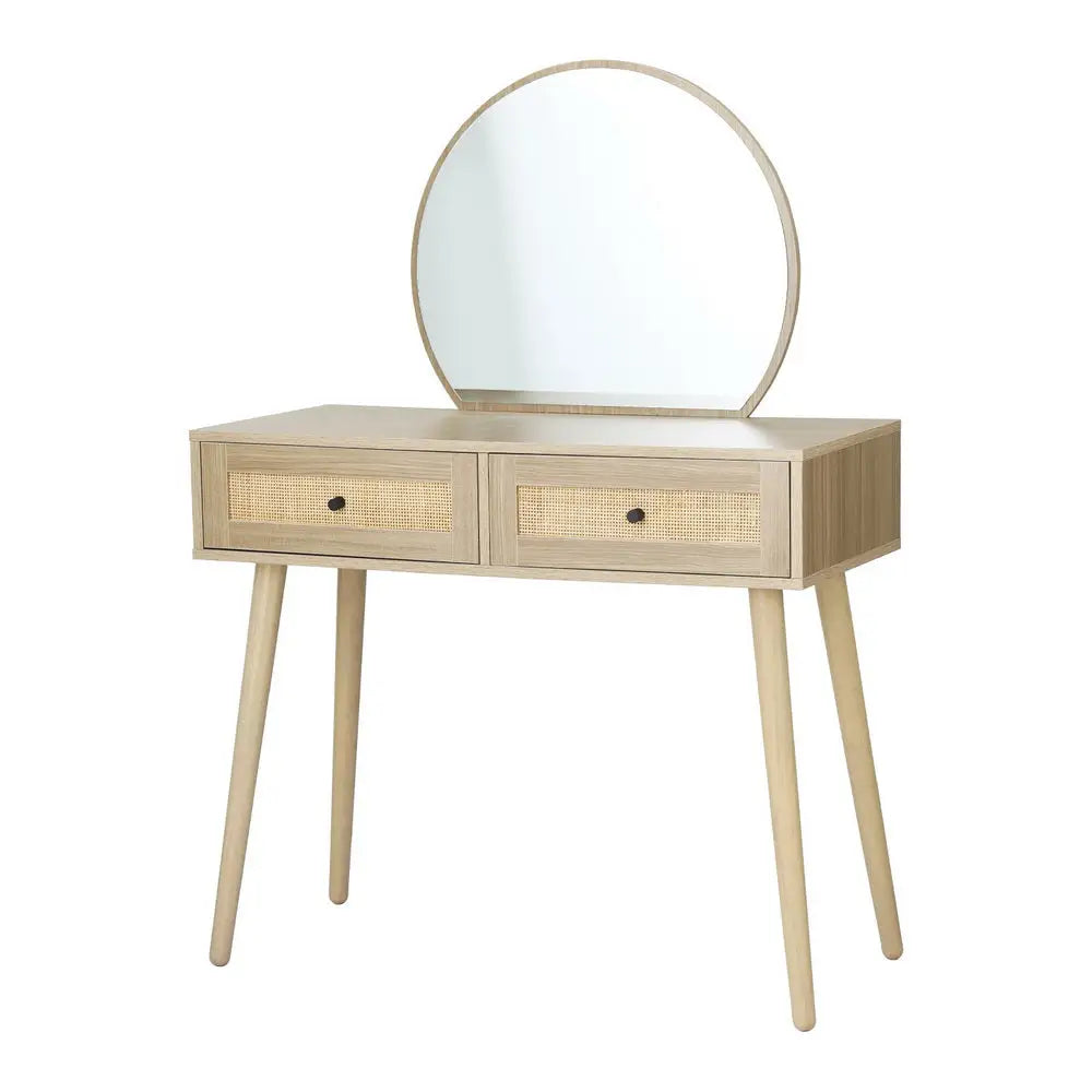 Artiss Dressing Table Set Rattan Frances - Furniture > Bedroom