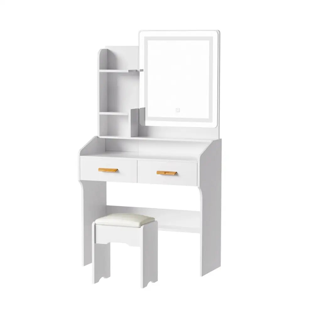 Artiss Dressing Table Set Stool Led White Doria - Furniture > Bedroom