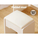 Artiss Dressing Table Set Stool Led White Doria - Furniture > Bedroom
