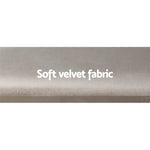 Artiss Dressing Table Stool Velvet Grey - Furniture > Living Room > Ottomans & Footstools