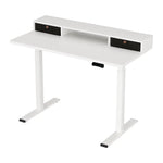 Artiss Electric Standing Desk Dual Motor Office Table With Shelf Drawer120CM - Furniture > Office > Office & Desk Chairs