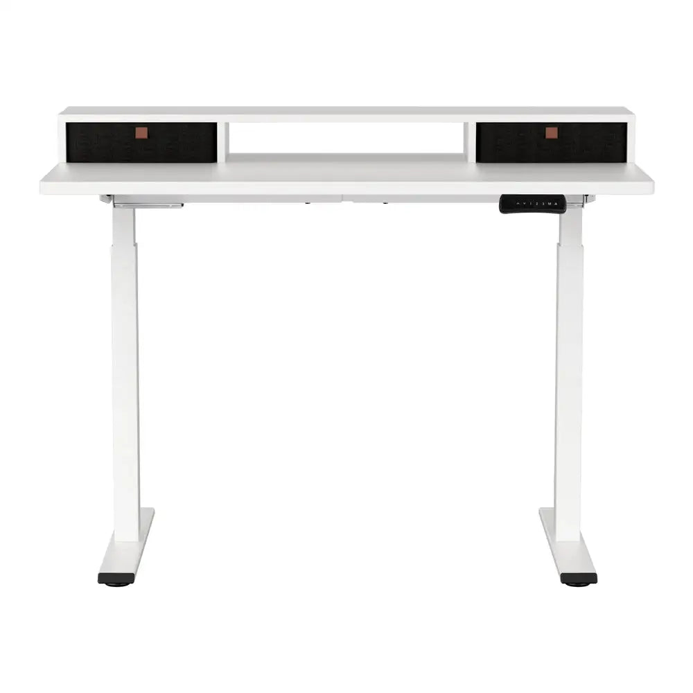 Artiss Electric Standing Desk Dual Motor Office Table With Shelf Drawer120CM - Furniture > Office > Office & Desk Chairs