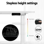 Artiss Electric Standing Desk Dual Motor Office Table With Shelf Drawer120CM - Furniture > Office > Office & Desk Chairs