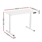 Artiss Electric Standing Desk Sit Stand Desks 120CM - Furniture > Office > Desks