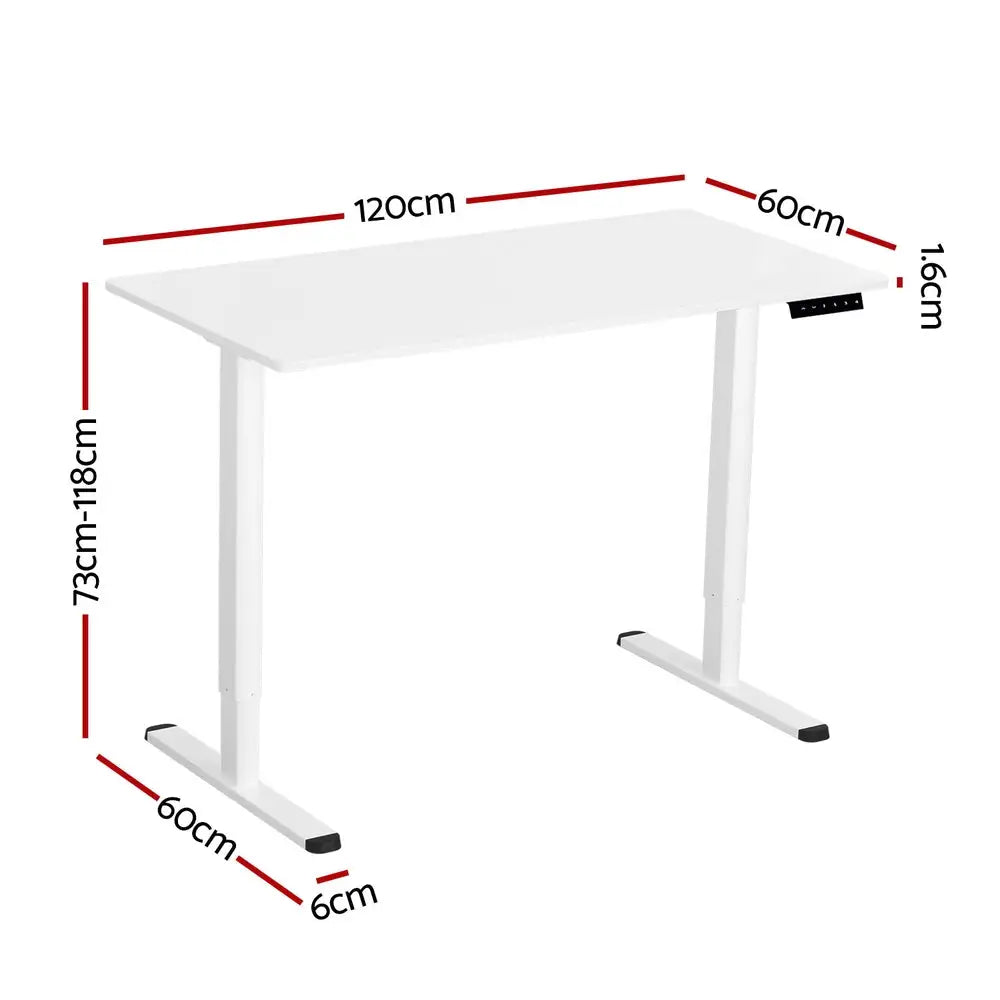 Artiss Electric Standing Desk Sit Stand Desks 120CM - Furniture > Office > Desks