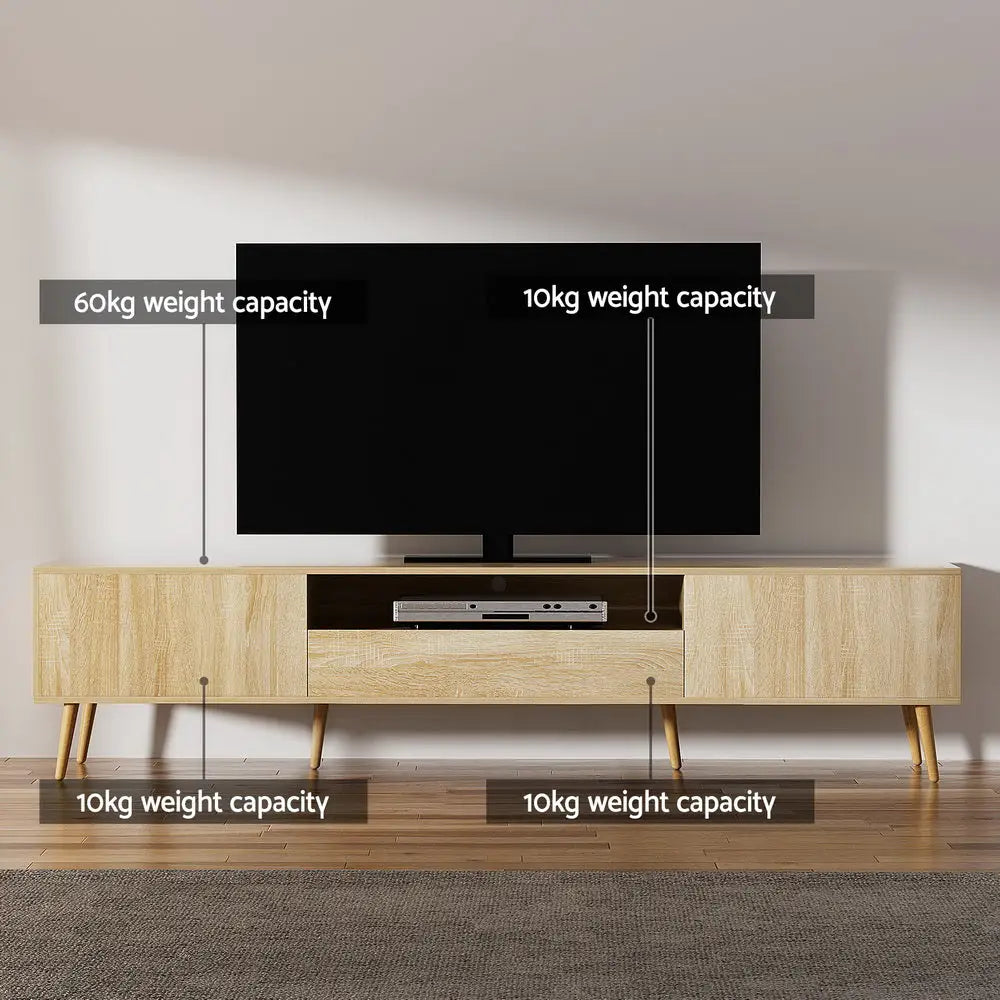 Artiss Entertainment Unit Alex TV Cabinet Storage Drawers 200CM - Furniture > Living Room > TV Units