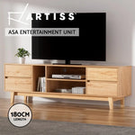 Artiss Entertainment Unit Stand TV Storage Drawer Shelf 180cm Wooden - Furniture > Living Room