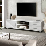 Artiss Entertainment Unit TV 120cm White Dylan - Furniture > Living Room
