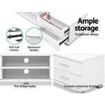 Artiss Entertainment Unit TV 120cm White Dylan - Furniture > Living Room