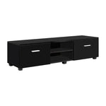 Artiss Entertainment Unit TV 140cm Black Jim - Furniture > Living Room