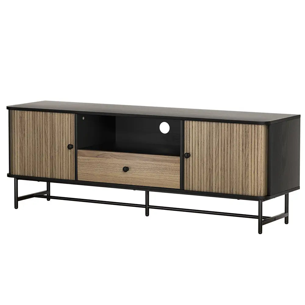 Artiss Entertainment Unit TV 150CM Black Boris - Furniture > Living Room