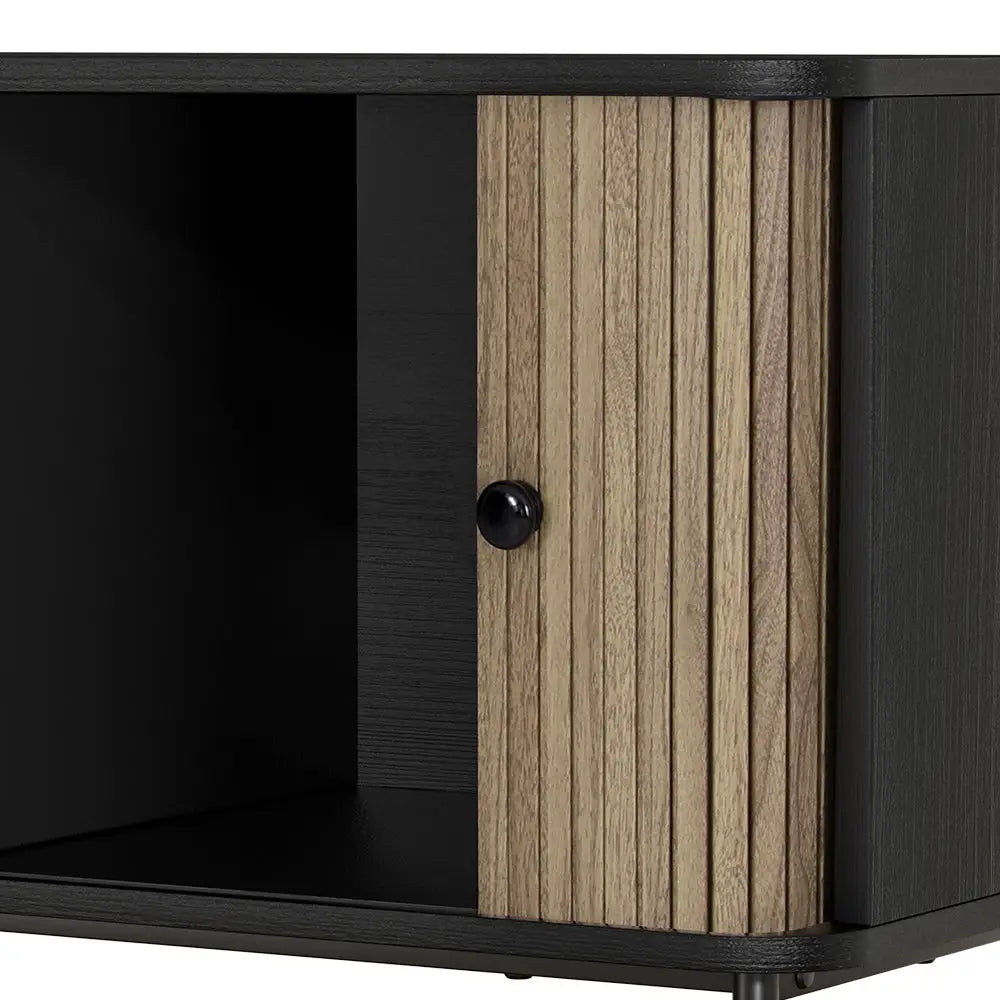 Artiss Entertainment Unit TV 150CM Black Boris - Furniture > Living Room