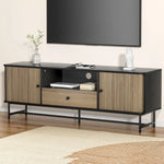 Artiss Entertainment Unit TV 150CM Black Boris - Furniture > Living Room
