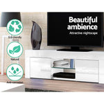 Artiss Entertainment Unit TV Cabinet 130cm White Ivan - Furniture > Living Room > TV Units