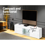 Artiss Entertainment Unit TV Cabinet 130cm White Ivan - Furniture > Living Room > TV Units