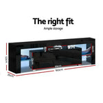 Artiss Entertainment Unit TV Cabinet LED 160cm Black Elo - Furniture > Living Room > TV Units