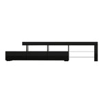 Artiss Entertainment Unit TV Cabinet LED 215cm Black Caya - Furniture > Living Room > TV Units