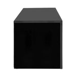 Artiss Entertainment Unit TV LED 130cm Black Angus - Furniture > Living Room