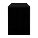 Artiss Entertainment Unit TV LED 130cm Black Elo - Furniture > Living Room