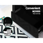 Artiss Entertainment Unit TV LED 130cm Black Elo - Furniture > Living Room