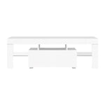 Artiss Entertainment Unit TV LED 130cm White Elo - Furniture > Living Room